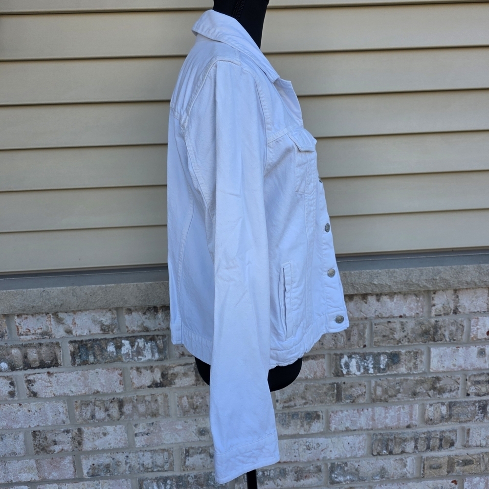 Thread & Supply White Button Front Jacket Size M - image 2